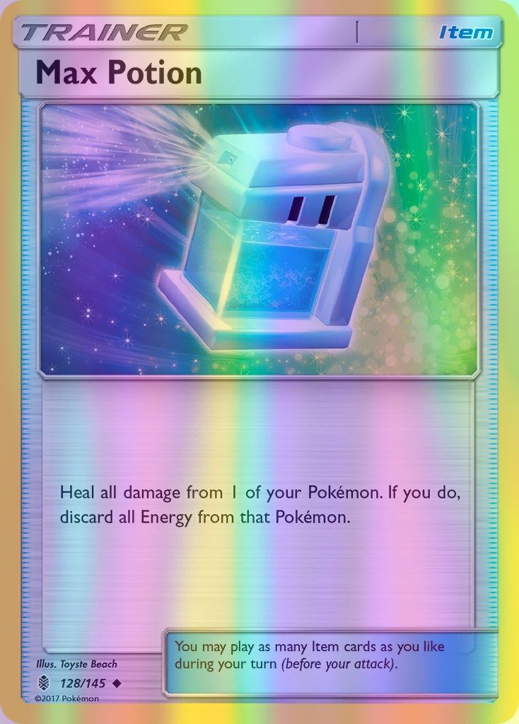 Max Potion - 128/145 (SM:GRI) Uncommon - Near Mint Reverse Holofoil