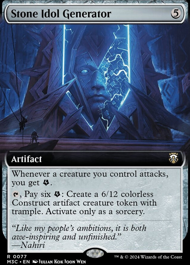 Stone Idol Generator [#0077 Extended Art Ripple Foil] (M3C-R)