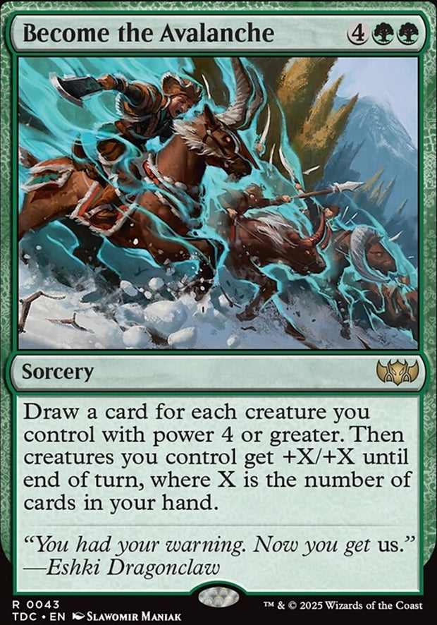 Become the Avalanche [ #0043 ] (TDC-R)