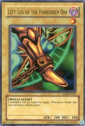 Left Leg of the Forbidden One (LOB-121) Damaged Unlimited