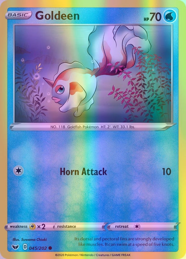 Goldeen - 045/202 (SWSH01) Common - Near Mint Reverse Holofoil