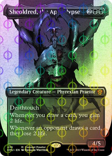 Sheoldred, the Apocalypse [#436 Compleat FOIL] (DMU/ONE-M)