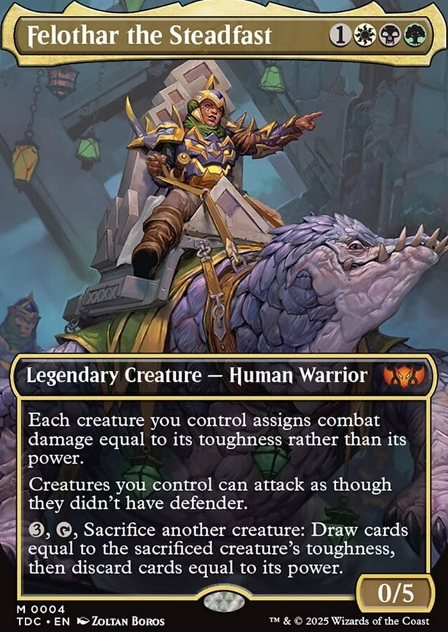 Felothar the Steadfast [ #0004 Borderless ] (TDC-M)