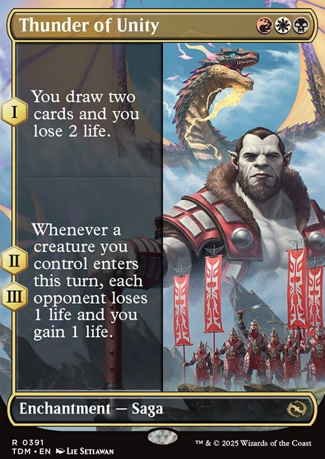 Thunder of Unity [ #0391 Borderless Alternate Art ] (TDM-R)