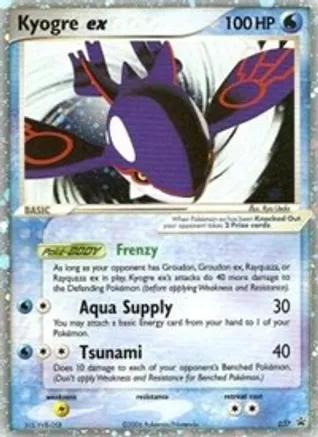 Kyogre ex 037 (PR) Promo - Heavy Play Holofoil