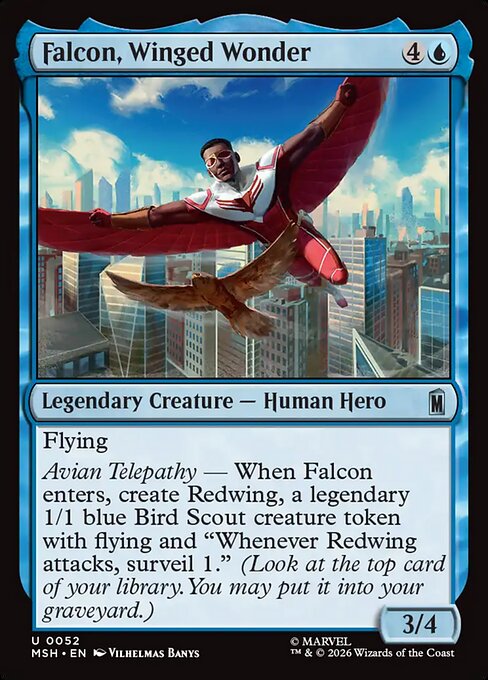 Falcon, Winged Wonder [ #0052 ] (MSH-U)