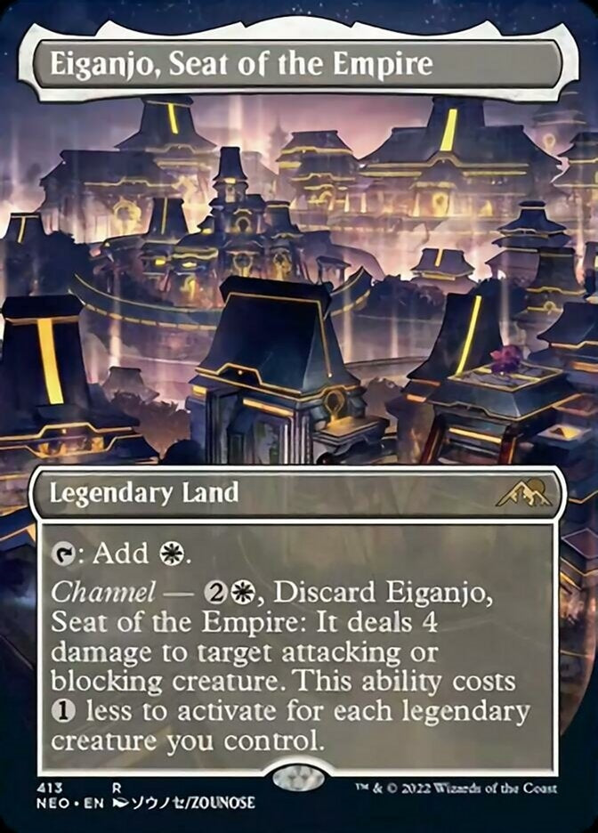 Eiganjo, Seat of the Empire [ #413 Alternate-Art Borderless ] (NEO-R)