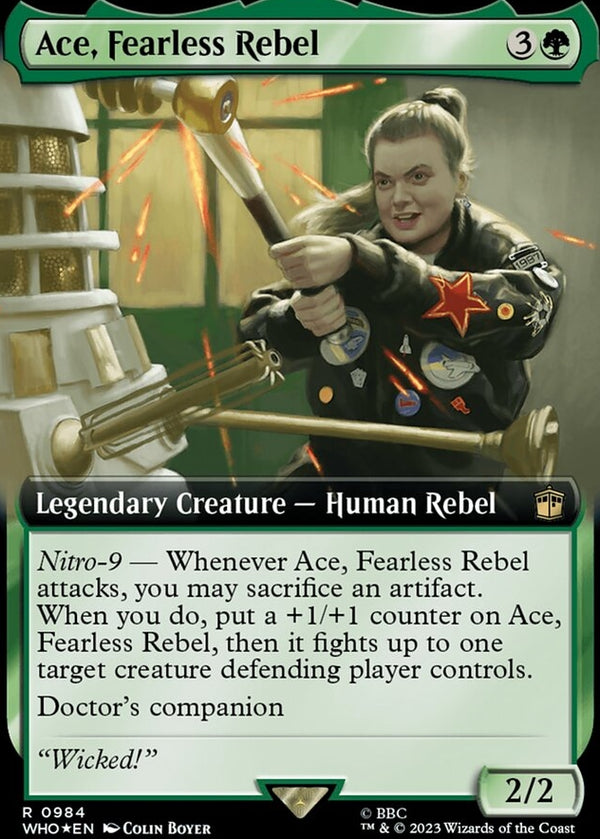 Ace, Fearless Rebel [#0984 Surge Foil Extended Art] (WHO-R)