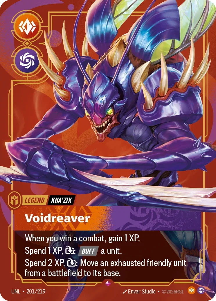 Kha'Zix - Voidreaver - 201/219 (UNL)  Rare