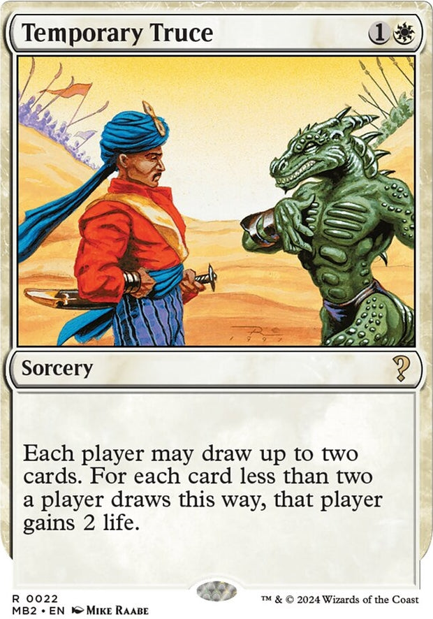Temporary Truce [#0022 White-Border] (MB2-R)