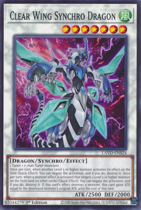 Clear Wing Synchro Dragon (LAVD-ENS24)