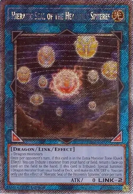 Hieratic Seal of the Heavenly Spheres (RA02-EN039) Platinum Secret Rare - Near Mint 1st Edition