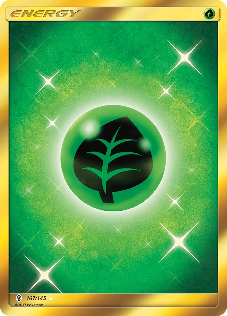 Grass Energy (Secret) - 167/145 (SM:GRI) Secret Rare - Near Mint Holofoil