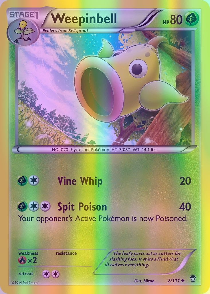 Weepinbell - 002/111 (FFI) Uncommon - Near Mint Reverse Holofoil