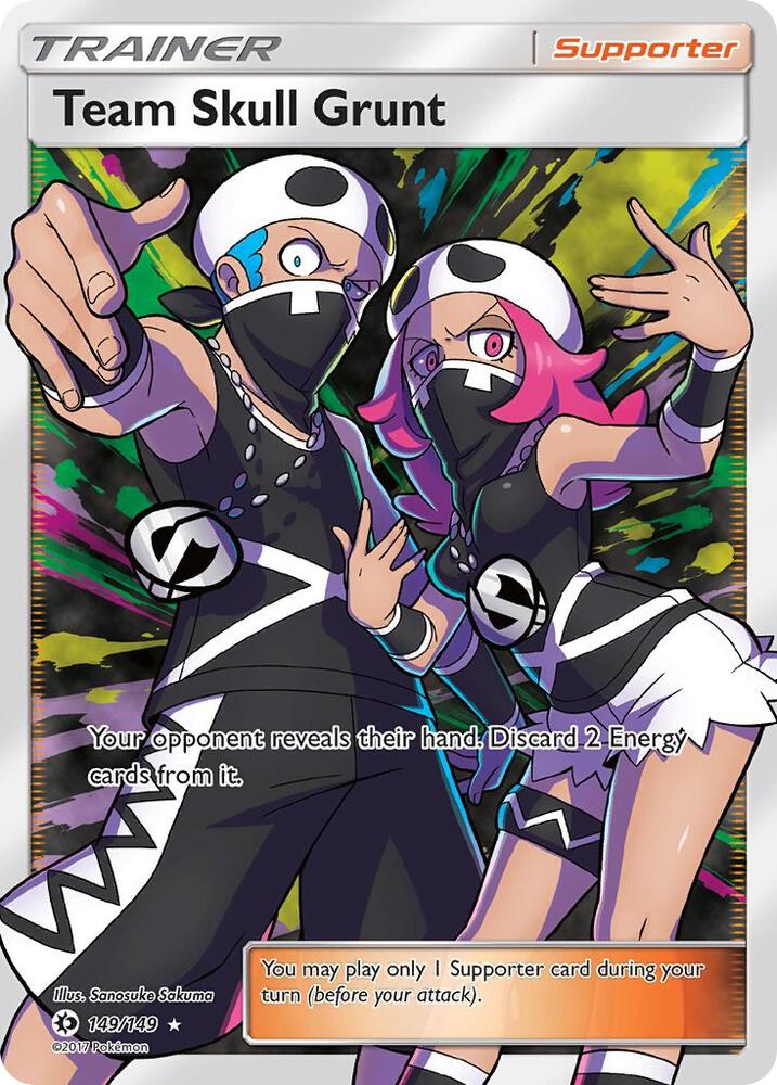 Team Skull Grunt (Full Art) - 149/149 (SM01) Ultra Rare - Moderate Play Holofoil