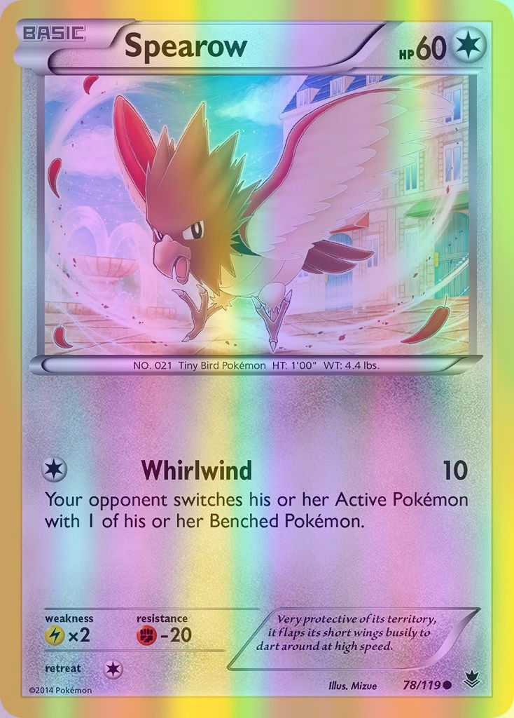 Spearow - 078/119 (PHF) Common - Near Mint Reverse Holofoil