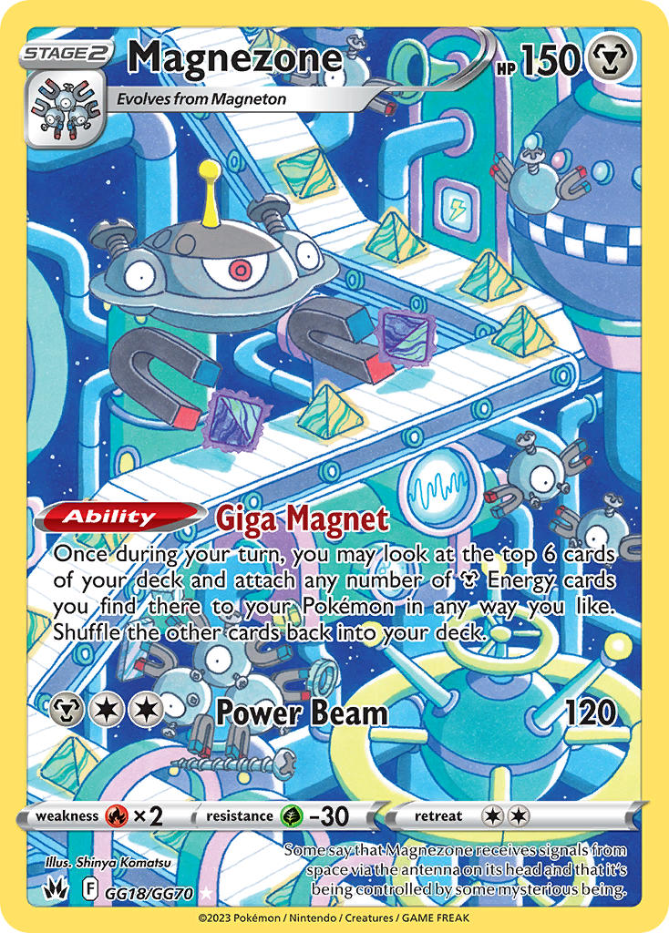 Magnezone - GG18/GG70 (CRZ:GG) Holo Rare -  Near Mint Holofoil