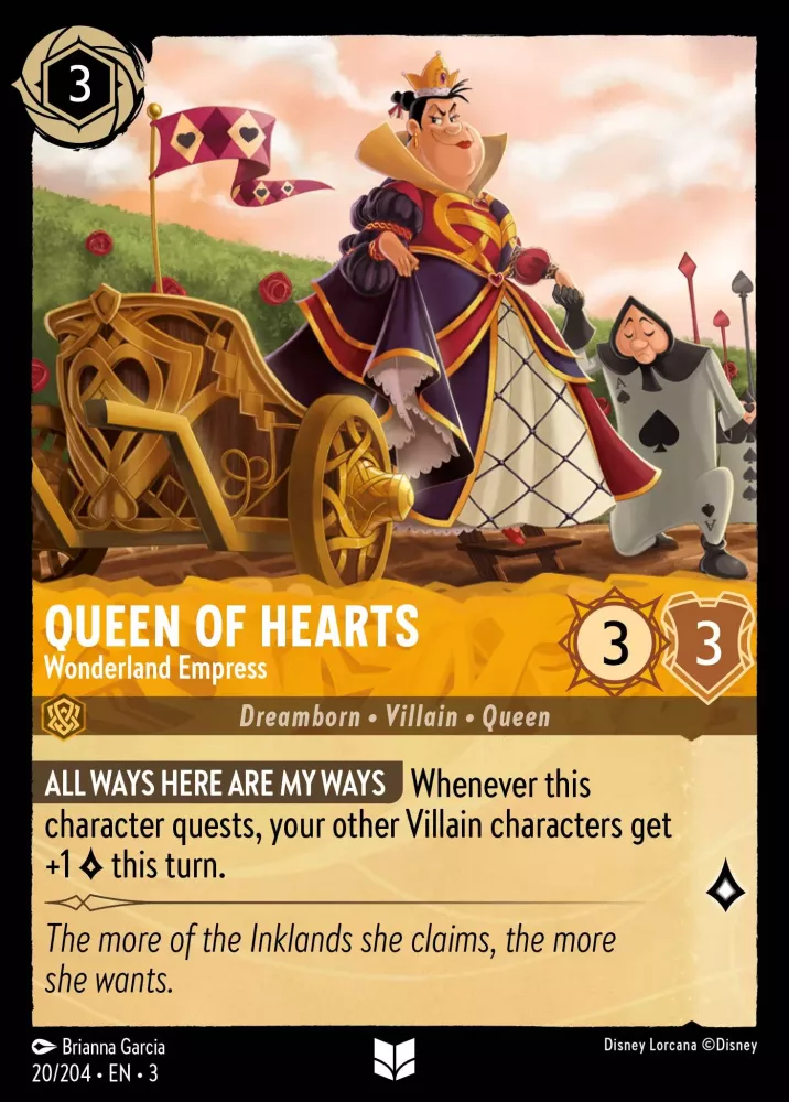 Queen of Hearts - Wonderland Empress (Into the Inklands 020/204) Uncommon - Near Mint