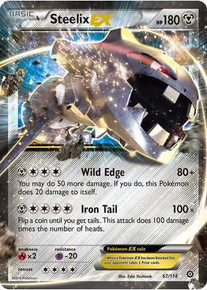 Steelix EX - 67/114 (STS) Ultra Rare - Near Mint Holofoil