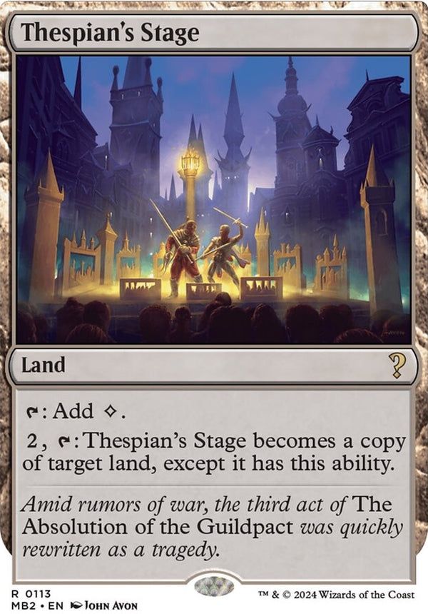 Thespian's Stage [#0113 White-Border] (MB2-R)