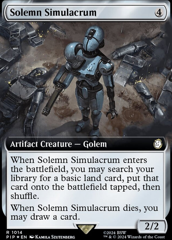 Solemn Simulacrum [#1014 Extended Art Surge Foil] (PIP-R)