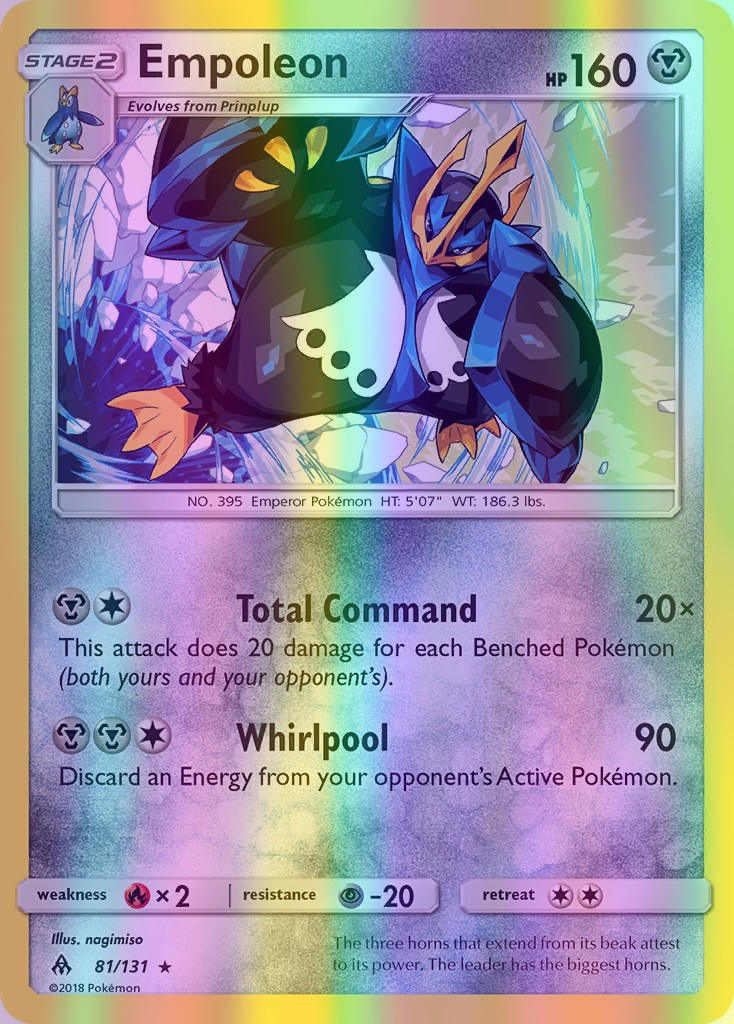 Empoleon - 081/131 (FLI) Holo Rare - Near Mint Reverse Holofoil