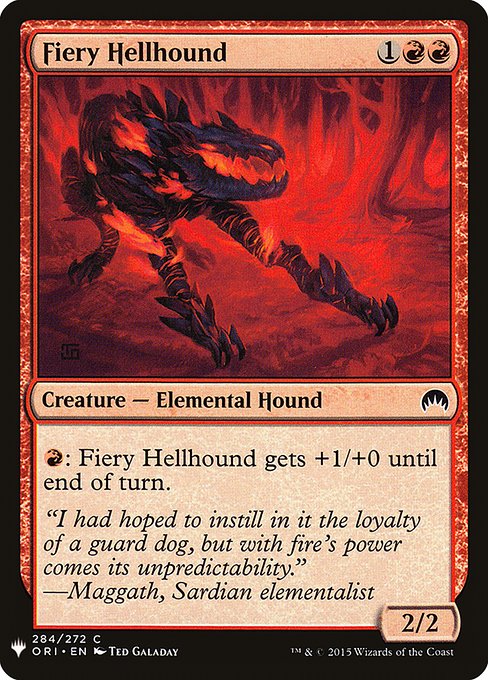 Fiery Hellhound [Mystery Booster #0924] (ORI-C)
