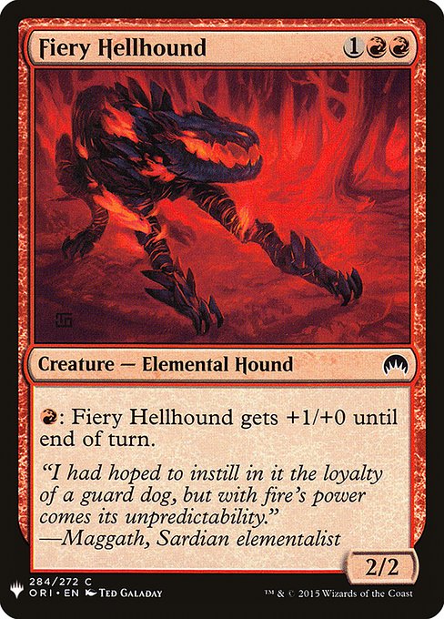 Fiery Hellhound [Mystery Booster #0924] (ORI-C)