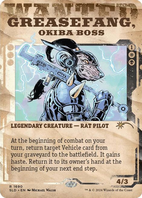 Greasefang, Okiba Boss [#1690] (SLD-R) Wanted Poster