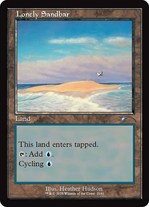 Lonely Sandbar [ #2161 Retro Frame ] (SLD-U)