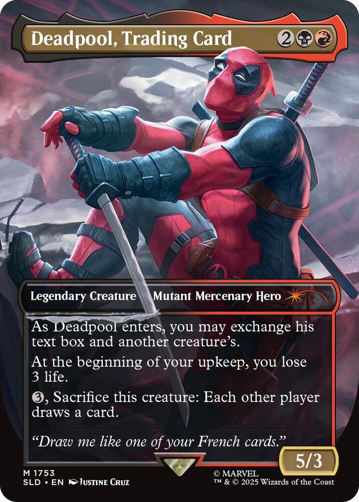 Deadpool, Trading Card [#1753] (SLD-M) Light Play