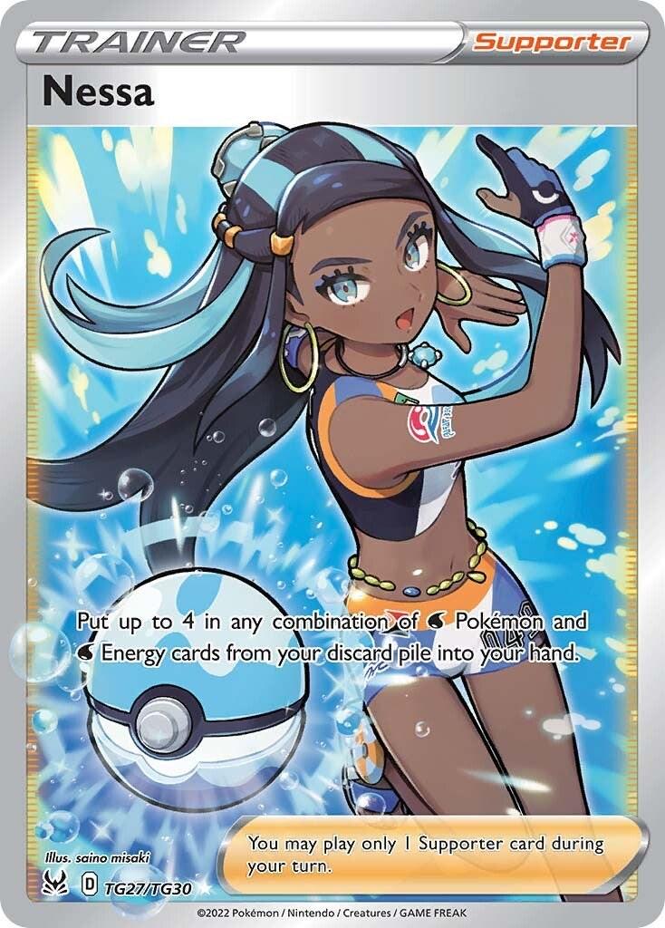 Nessa - TG27/TG30 (SWSH11:TG) Ultra Rare - Heavy Play Holofoil