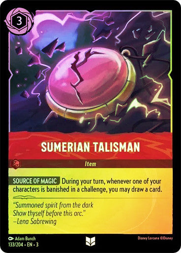 Sumerian Talisman (Into the Inklands 133/204) Uncommon - Near Mint Cold Foil