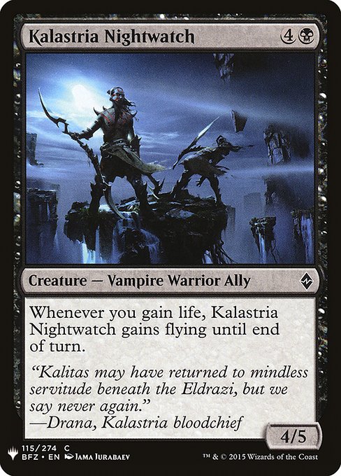 Kalastria Nightwatch [Mystery Booster #0696] (BFZ-C)