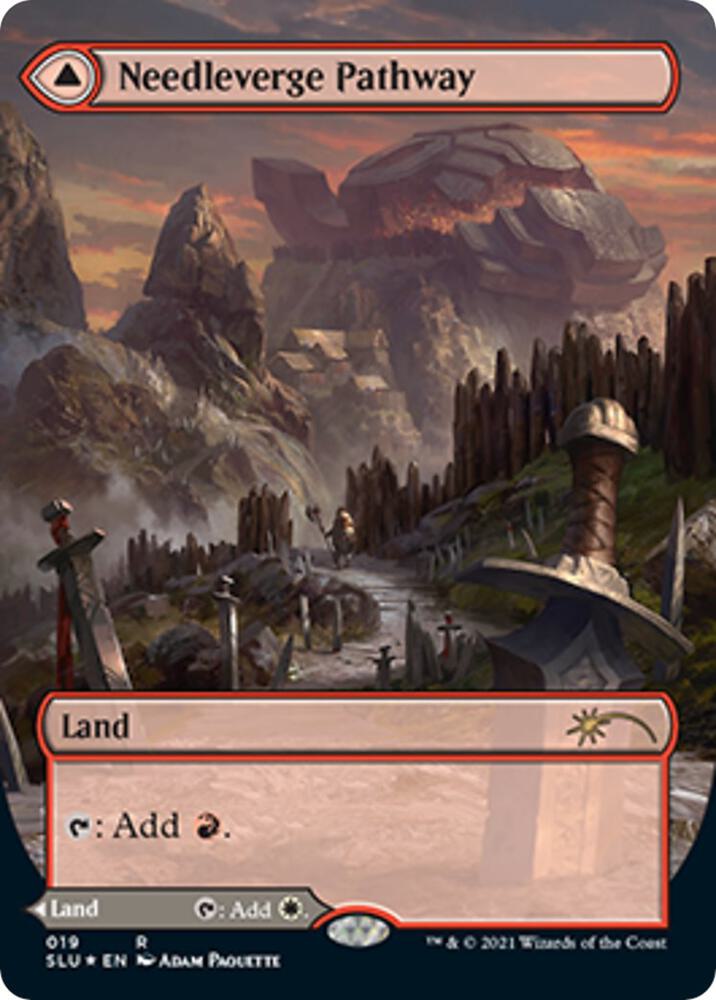 Needleverge Pathway // Pillarverge Pathway [#019 Borderless] (SLU-R-FOIL)
