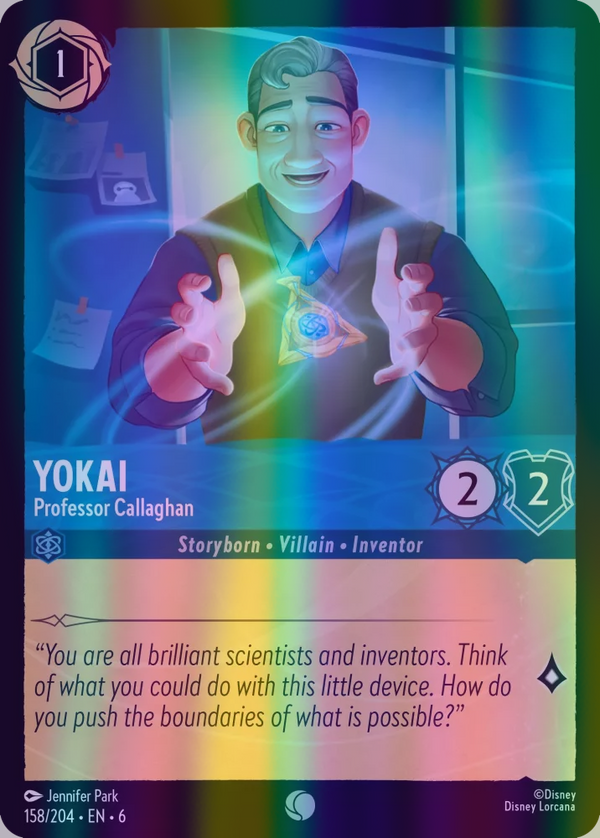 Yokai - Professor Callaghan (Azurite Sea 158/204) Common - Near Mint Cold Foil