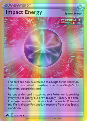 Impact Energy - 157/198 (SWSH06) Uncommon - Near Mint Reverse Holofoil