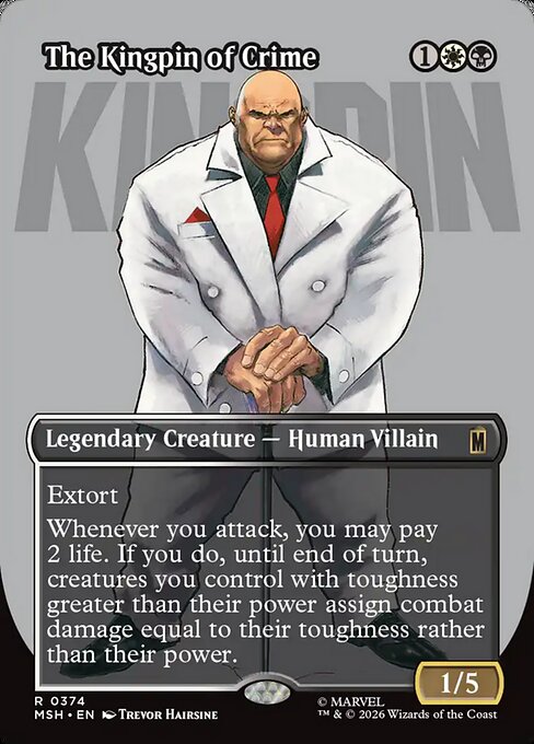 The Kingpin of Crime [ #0374 Borderless Logo ] (MSH-R)