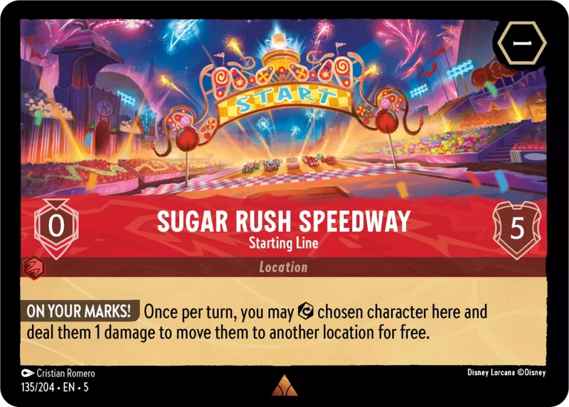 Sugar Rush Speedway - Starting Line (Shimmering Skies 135/204) Rare - Near Mint