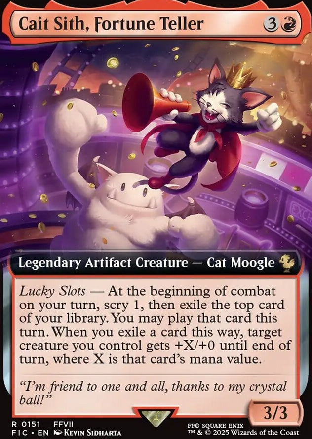 Cait Sith, Fortune Teller [ #0151 Extended Art ] (FIC-R)