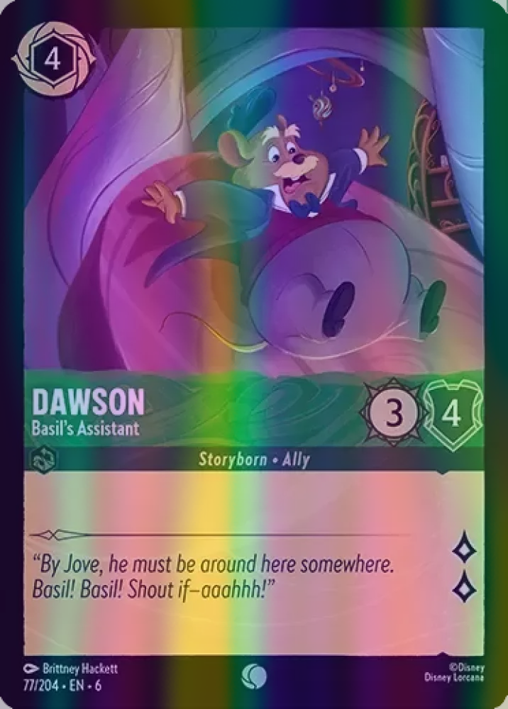 Dawson - Basil's Assistant (Azurite Sea 077/204) Common - Near Mint Cold Foil