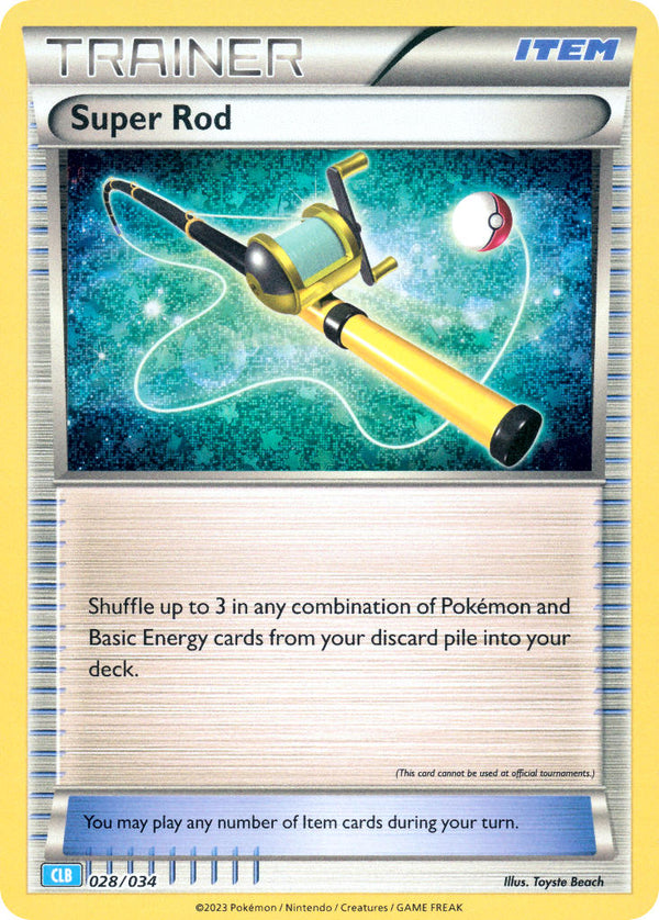 Super Rod - 028/034 (TCG:CLB) Classic Collection - Near Mint Holofoil