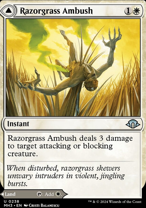 Razorgrass Ambush // Razorgrass Field [#0238] (MH3-U-FOIL)