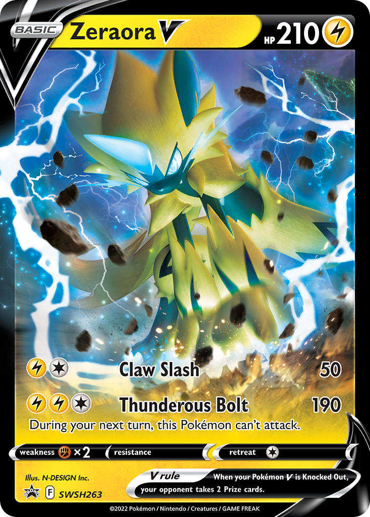 Zeraora V - SWSH263 (SWSH:PR) Promo - Near Mint Holofoil