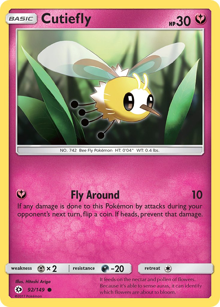 Cutiefly - 092/149 (SM01) Common - Near Mint