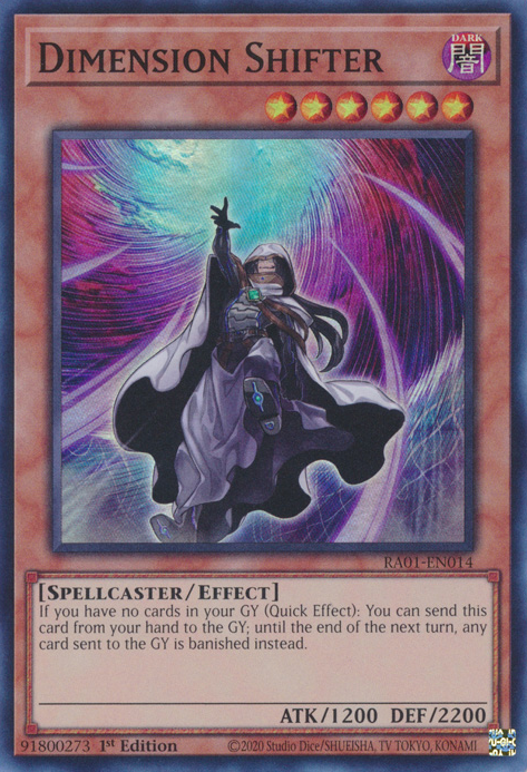 Dimension Shifter (RA01-EN014) Secret Rare - Near Mint 1st Edition