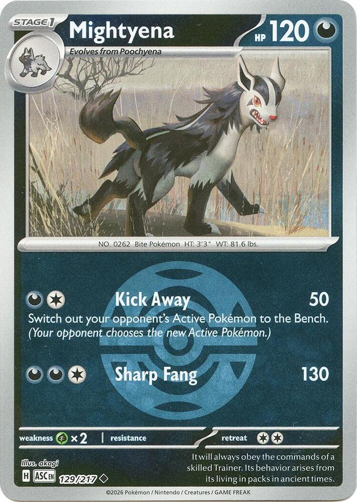 Mightyena (Dusk Ball) - 129/217 (ASC) Uncommon
