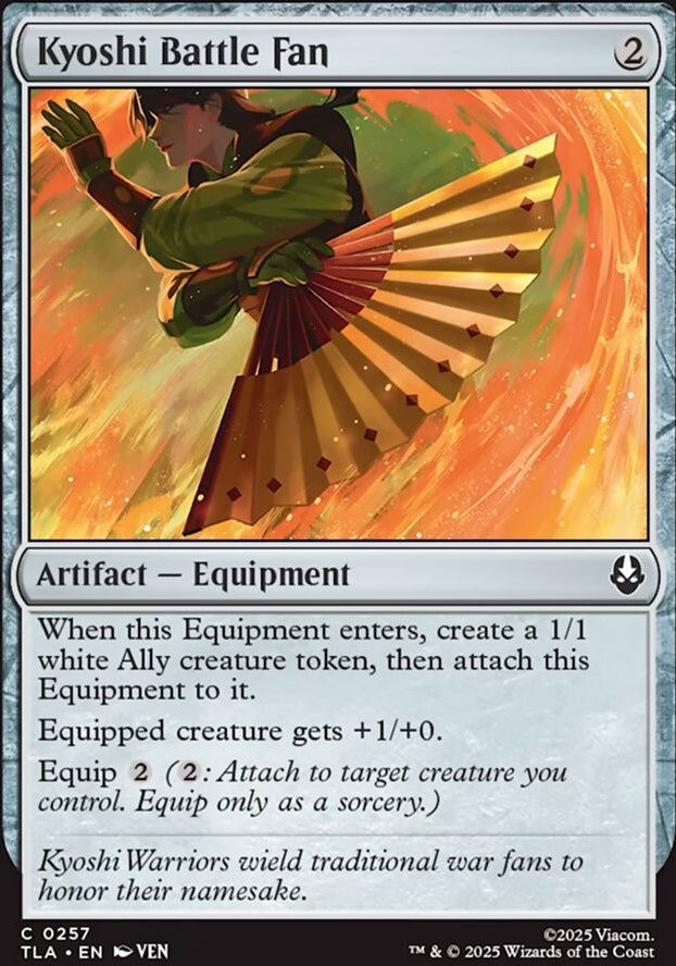 Kyoshi Battle Fan [ #0257 ] (TLA-C)