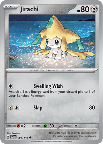 Jirachi - 098/142 (SCR) Uncommon - Near Mint