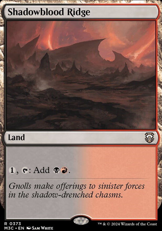 Shadowblood Ridge [#0373 Ripple Foil] (M3C-R)